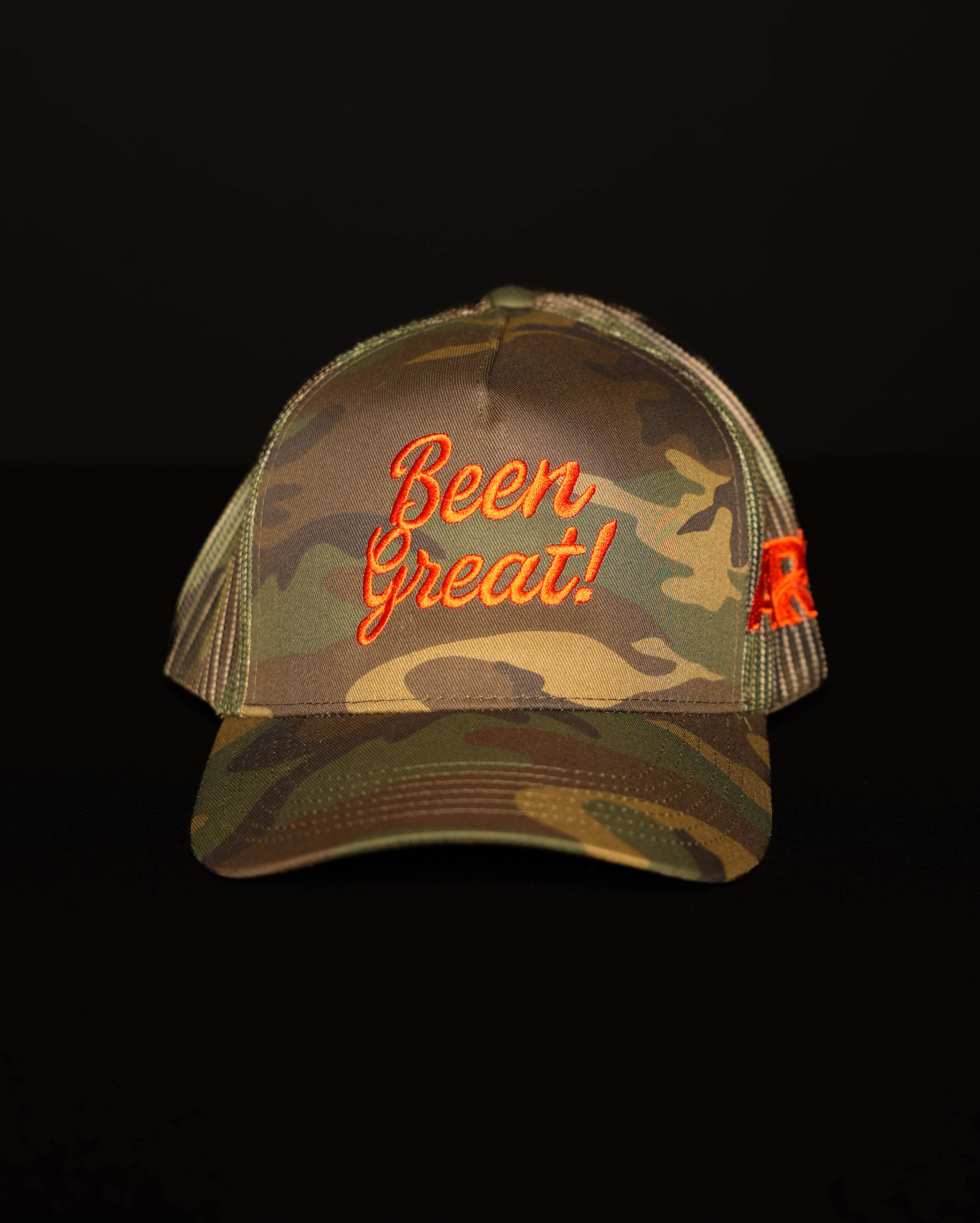 Camouflage Orange- Camo Orange Been Great Trucker