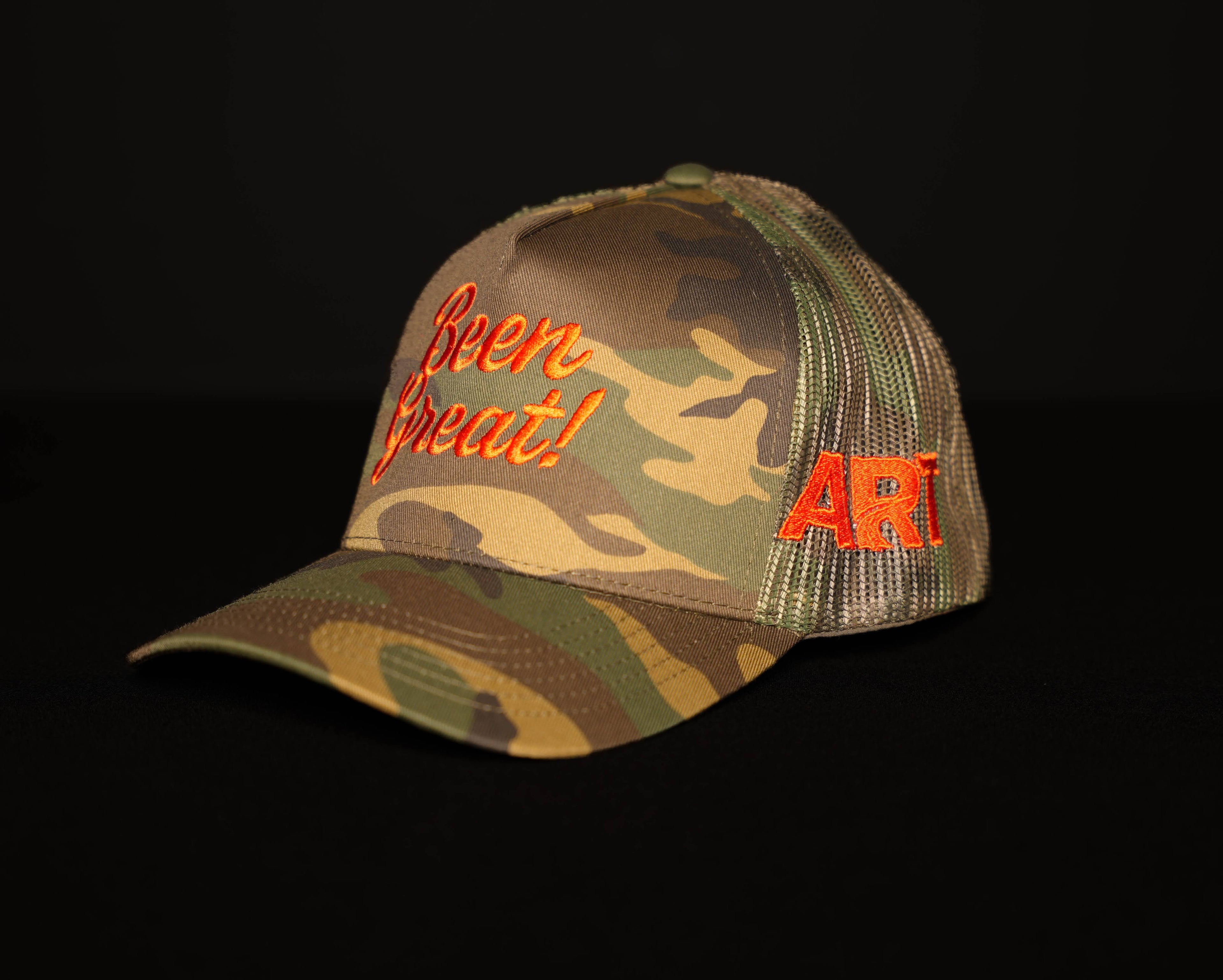 Camouflage Orange- Camo Orange Been Great Trucker